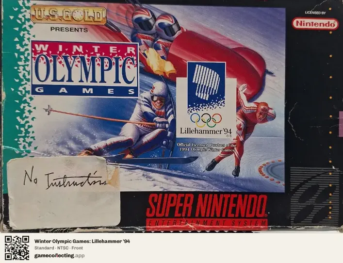Winter Olympic Games: Lillehammer '94 Super Nintendo Entertainment System, NTSC box front