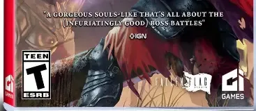 Eldest Souls, the ESRB box on its front