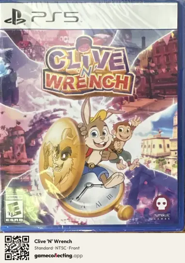 Clive 'N' Wrench PlayStation 5, NTSC box front