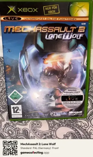 MechAssault 2: Lone Wolf Xbox, Germany box front