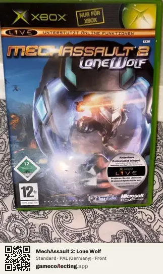 MechAssault 2: Lone Wolf Xbox, Germany box front