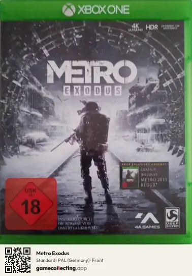 Metro Exodus Xbox One, Germany box front