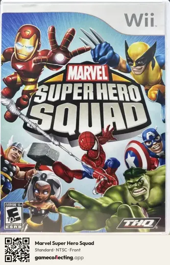 Marvel Super Hero Squad Nintendo Wii, NTSC box front