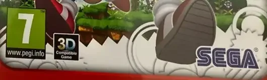 Sonic Generations, the USK square on its front
