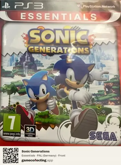 Sonic Generations PlayStation 3, Germany box front