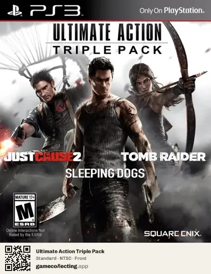 Ultimate Action Triple Pack PlayStation 3, NTSC box front