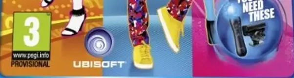 Just Dance 2014, the PEGI square on its front