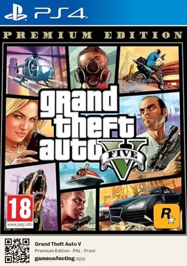 Grand Theft Auto V PlayStation 4, PAL box front