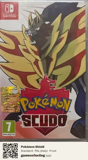 Pokémon Shield Nintendo Switch, Italy box front