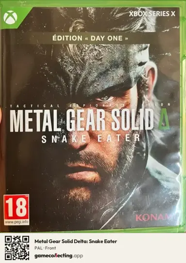 Metal Gear Solid Delta: Snake Eater Xbox Series X, PAL box front