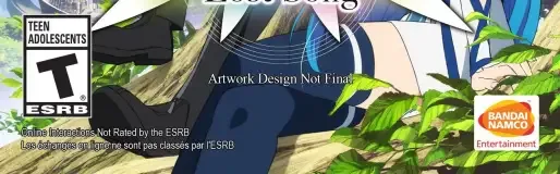 Sword Art Online: Lost Song, the ESRB box on its front