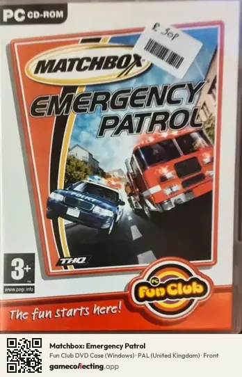 Matchbox: Emergency Patrol Computer, United Kingdom box front