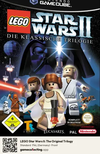 LEGO Star Wars II: The Original Trilogy Nintendo GameCube, Germany box front