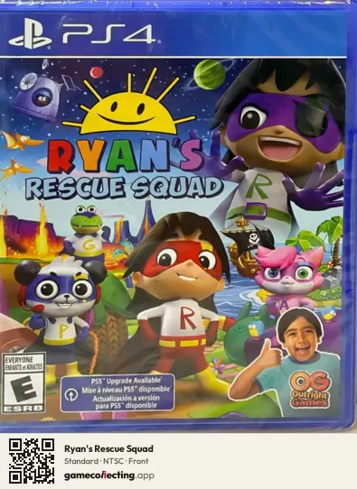 Ryan's Rescue Squad PlayStation 4, NTSC box front