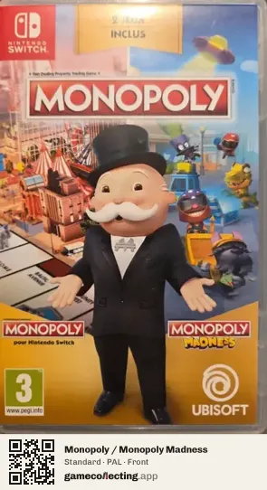 Monopoly / Monopoly Madness Nintendo Switch, PAL box front