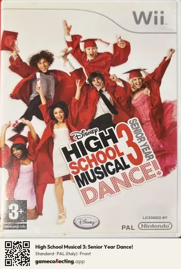 High School Musical 3: Senior Year Dance! Nintendo Wii, Italy box front