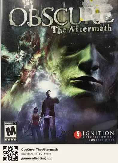 ObsCure: The Aftermath Nintendo Wii, NTSC box front