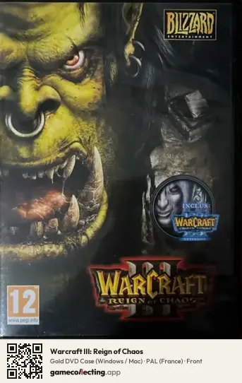 Warcraft III: Reign of Chaos Computer, France box front