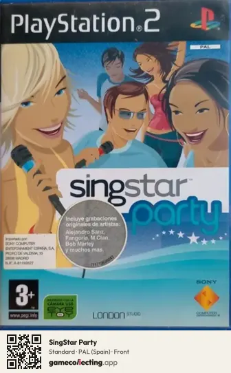 SingStar Party PlayStation 2, Spain box front