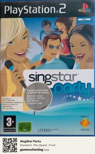 SingStar Party PlayStation 2, Spain box front
