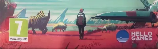 No Man's Sky, the PEGI square on its front