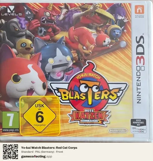 Yo-kai Watch Blasters: Red Cat Corps Nintendo 3DS, Germany box front