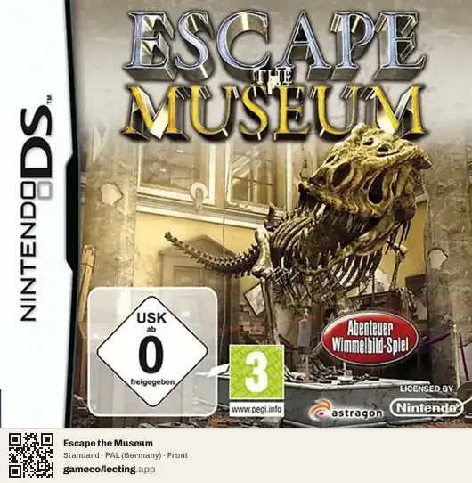 Escape the Museum Nintendo DS, Germany box front