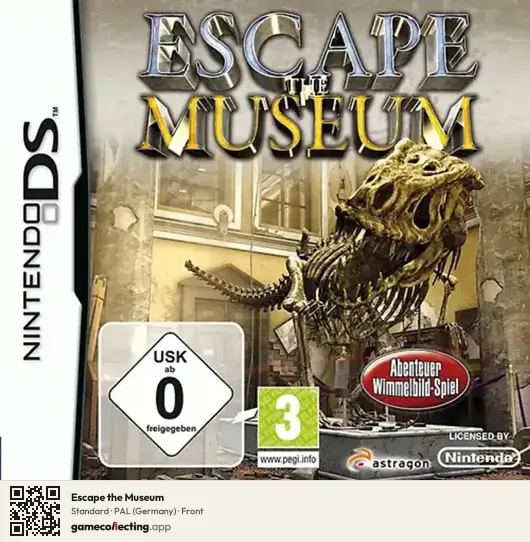 Escape the Museum Nintendo DS, Germany box front