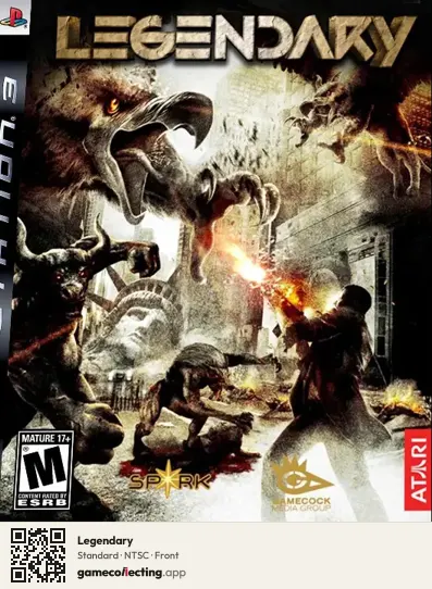 Legendary PlayStation 3, NTSC box front