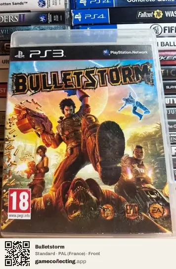 Bulletstorm PlayStation 3, France box front