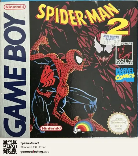 Spider-Man 2 Game Boy, PAL box front