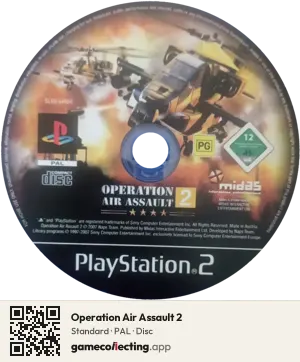 Operation Air Assault 2 PlayStation 2, PAL disc