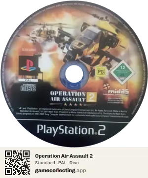 Operation Air Assault 2 PlayStation 2, PAL disc