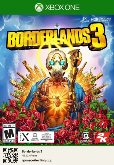Borderlands 3 Xbox One, NTSC box front