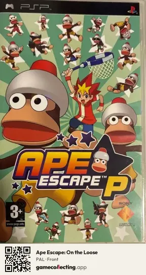 Ape Escape: On the Loose PlayStation Portable, PAL box front