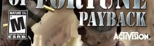 Soldier of Fortune: Payback, the ESRB box on its front