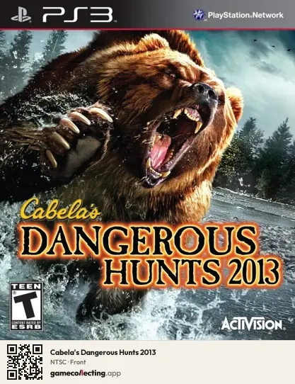 Cabela's Dangerous Hunts 2013 PlayStation 3, NTSC box front