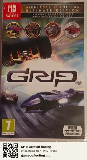 Grip: Combat Racing Nintendo Switch, PAL box front