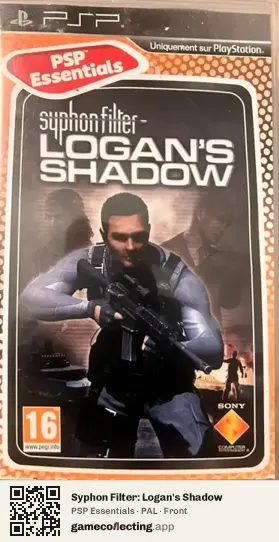 Syphon Filter: Logan's Shadow PlayStation Portable, PAL box front