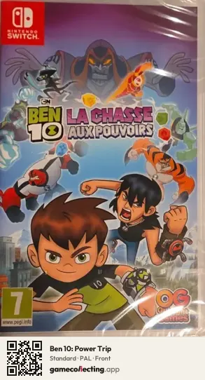 Ben 10: Power Trip Nintendo Switch, PAL box front