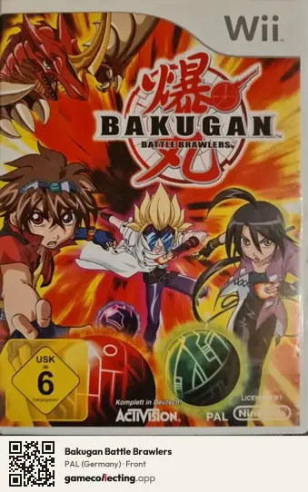 Bakugan Battle Brawlers Nintendo Wii, Germany box front