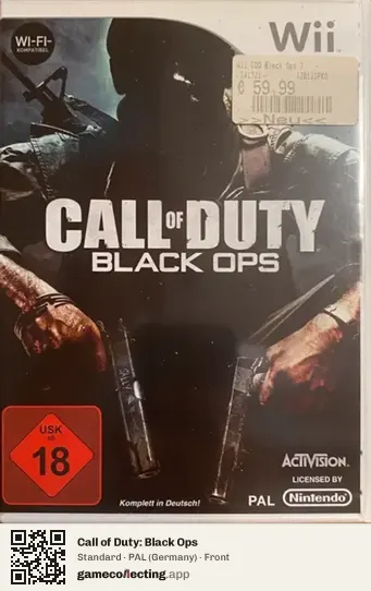Call of Duty: Black Ops Nintendo Wii, Germany box front