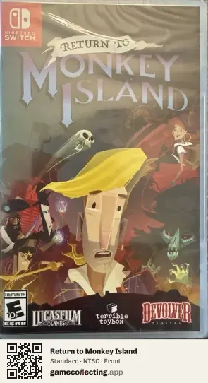 Return to Monkey Island Nintendo Switch, NTSC box front