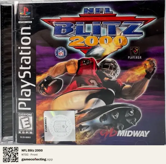 NFL Blitz 2000 PlayStation, NTSC box front