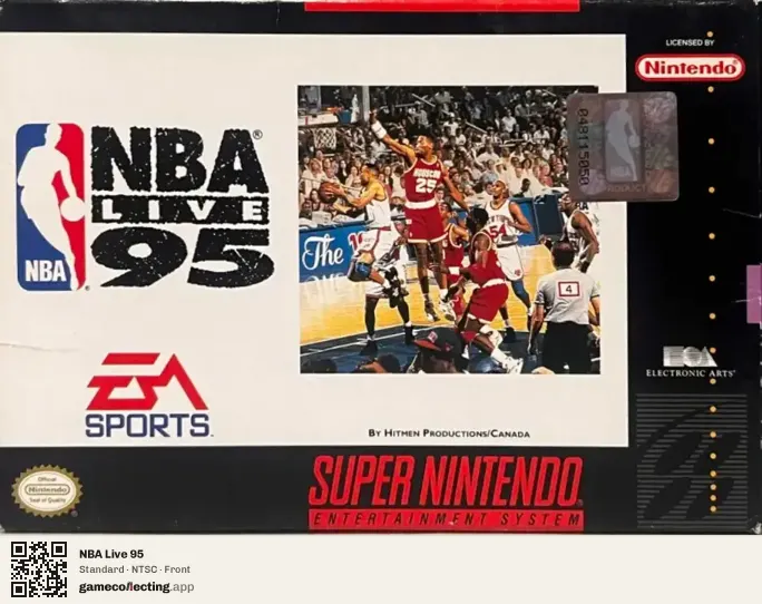NBA Live 95 Super Nintendo Entertainment System, NTSC box front
