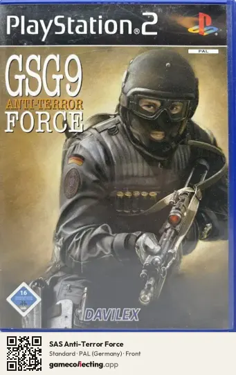 SAS Anti-Terror Force PlayStation 2, Germany box front