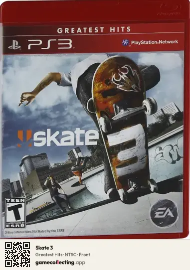 Skate 3 PlayStation 3, NTSC box front