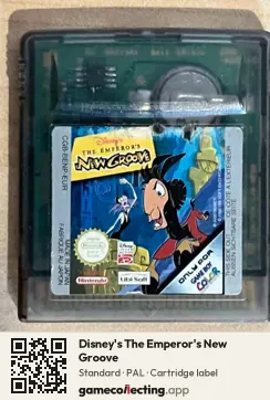Disney's The Emperor's New Groove Game Boy Color, PAL cartridge label