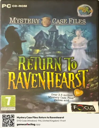 Mystery Case Files: Return to Ravenhearst Computer, United Kingdom box front