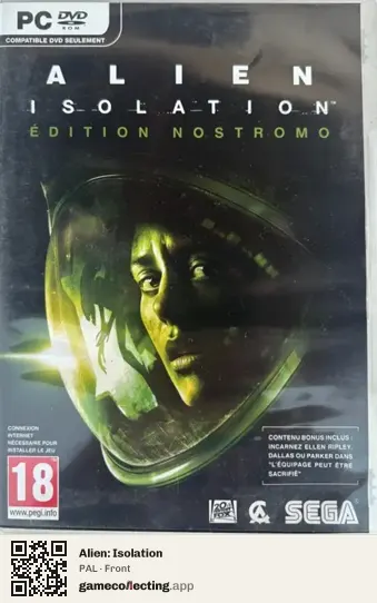 Alien: Isolation Computer, PAL box front